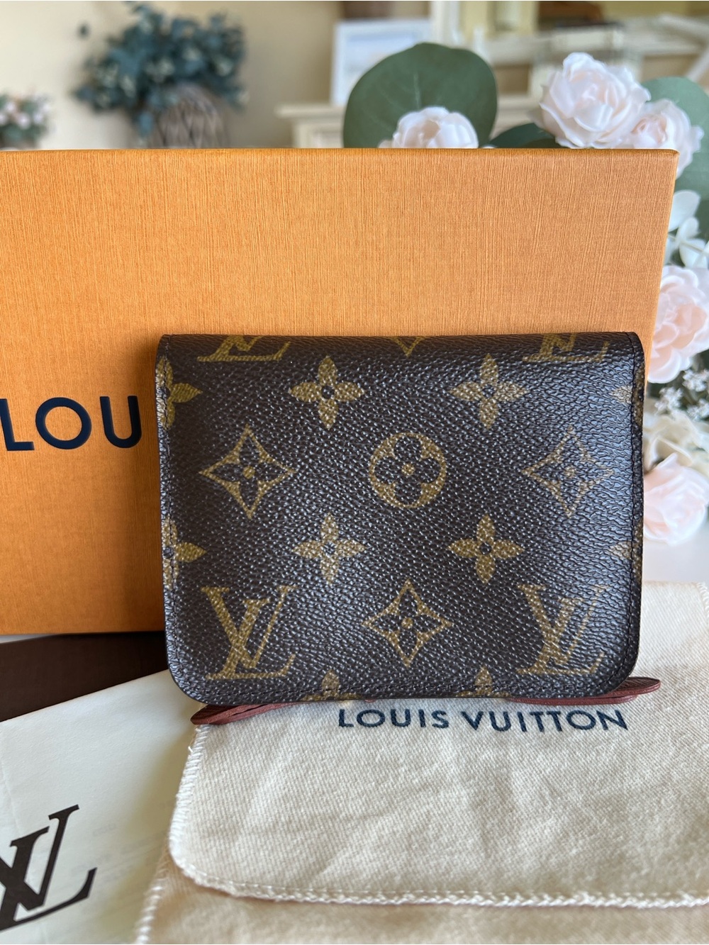 LOUIS VUITTON Port-Monnaie Insolite Coun Purse /Wallet 🌸 Classic Brown Monogram